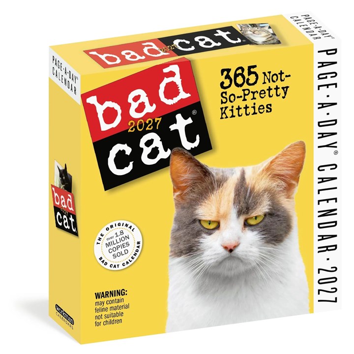 Bad Cat Desk Calendar 2027