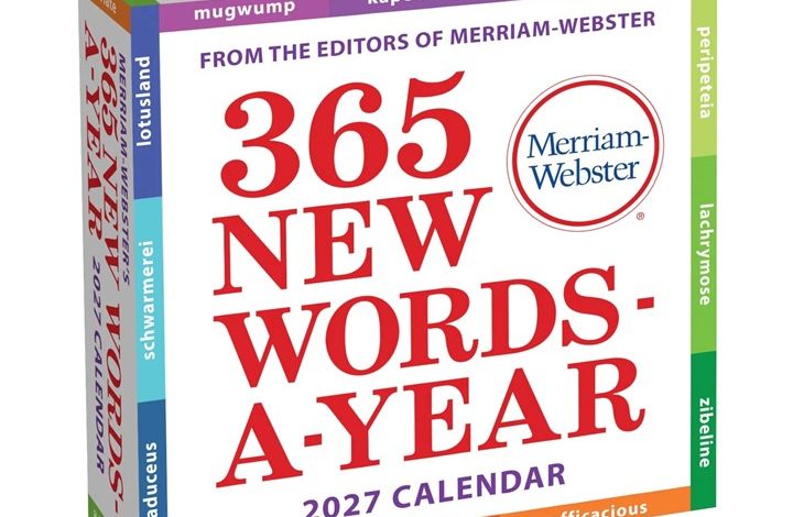 365 New Words A Year Desk Calendar 2027