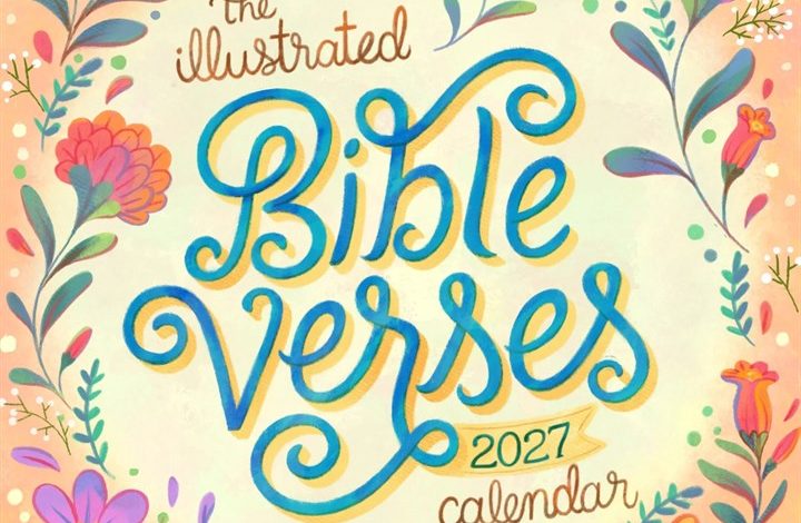 Illustrated Bible Verses Calendar 2027