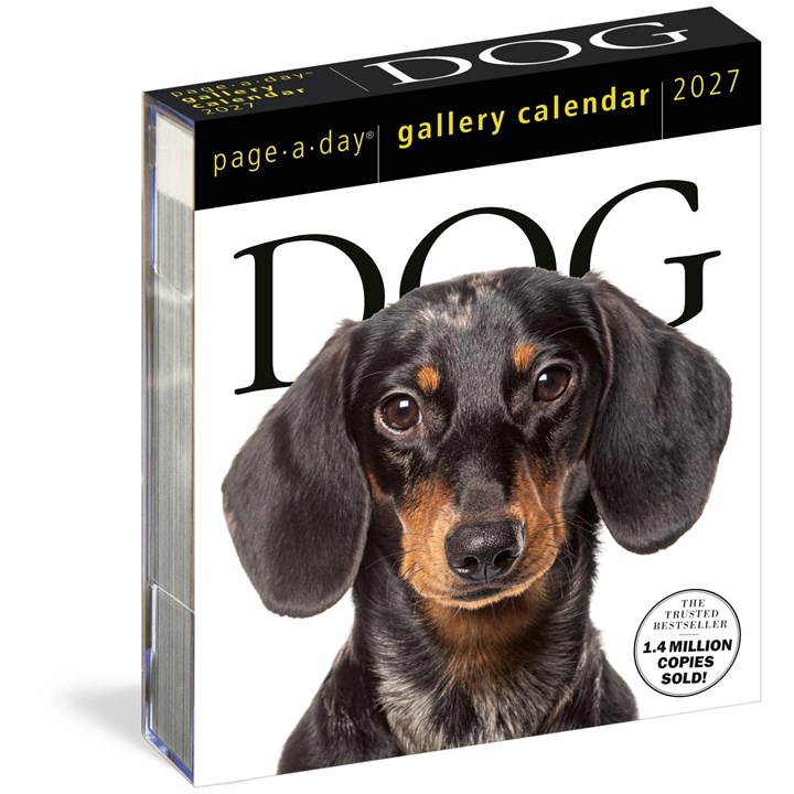 Dog Gallery Desk Calendar 2027