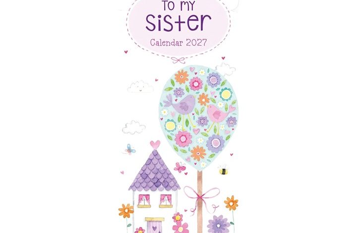 To My Sister Slim Calendar 2027