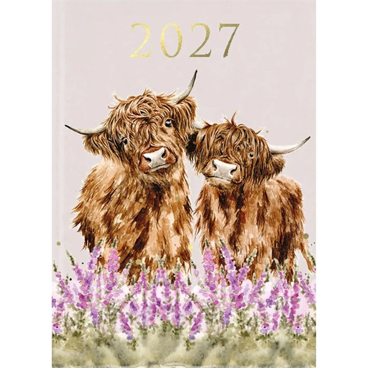 Wrendale Designs, Highland Cows A5 Diary 2027