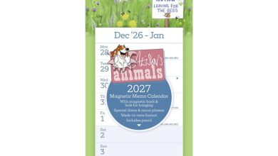 Alison's Animals Magnetic Calendar 2027