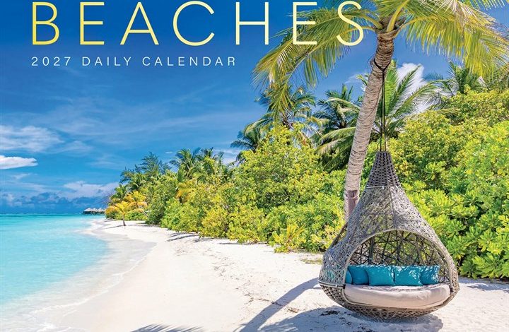 Beaches Desk Calendar 2027