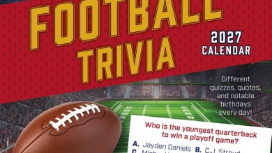 American Football Trivia Desk Calendar 2027