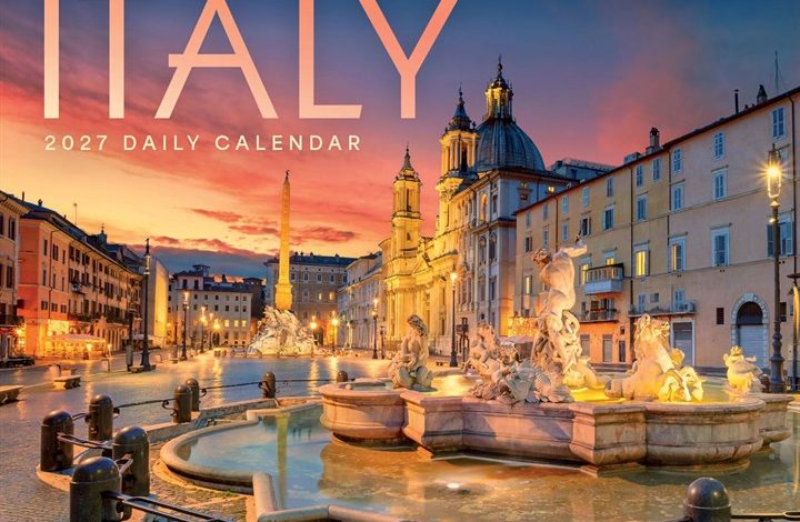 Italy Desk Calendar 2027