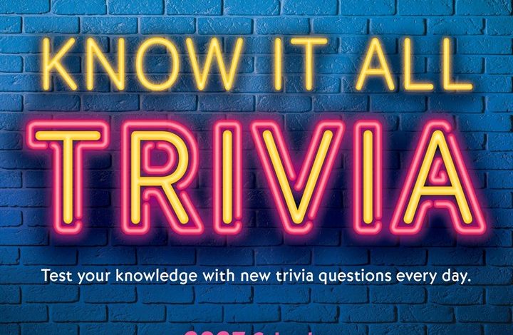 Know it All Trivia Desk Calendar 2027