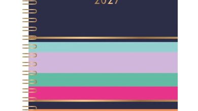 Bright Stripes Day To View A5 Diary 2027