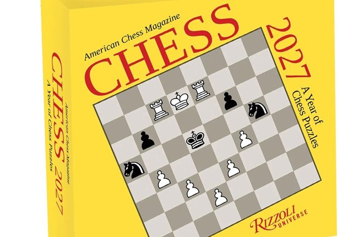 Chess Desk Calendar 2027
