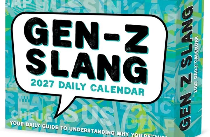 Gen Z Slang Desk Calendar 2027