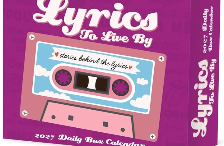 Lyrics to Live By Desk Calendar 2027