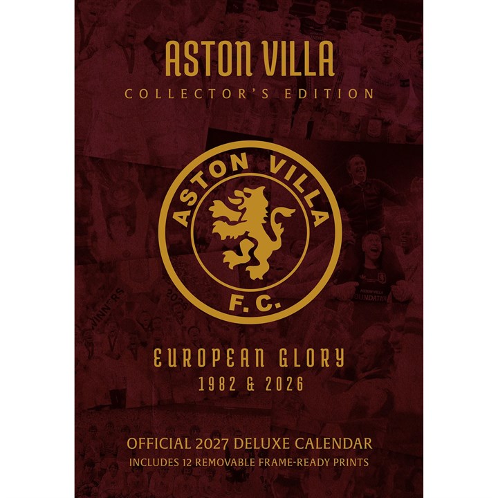 Aston Villa FC Collector’s Edition A3 Calendar 2027