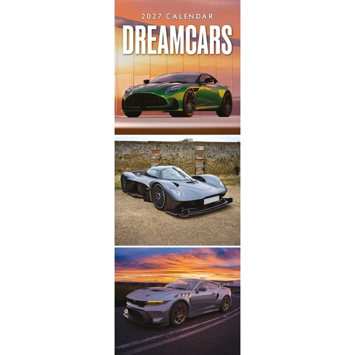 Dream Cars Slim Calendar 2027
