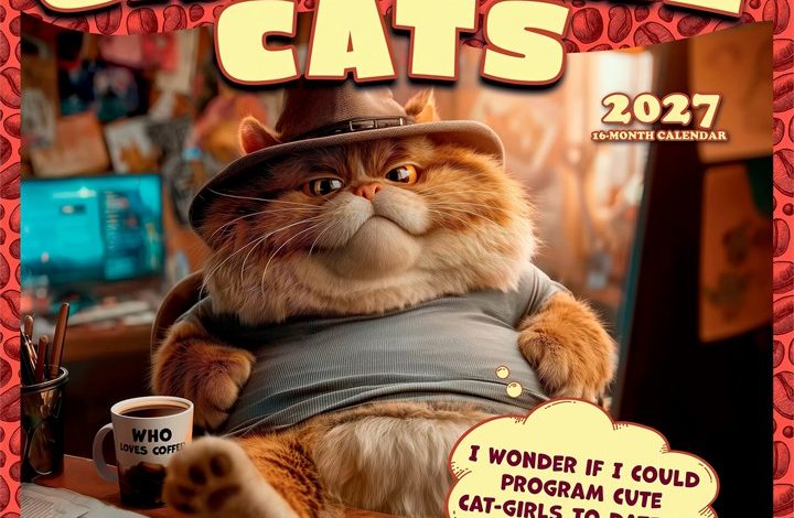 Caffeine Cats Calendar 2027