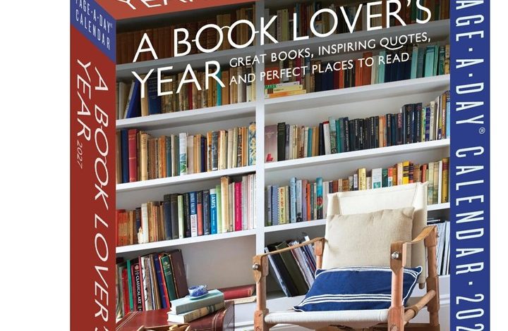 A Book Lovers Year Desk Calendar 2027