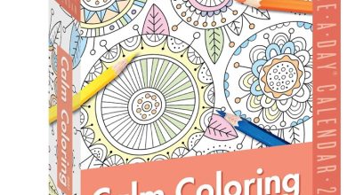 Calm Colouring Desk Calendar 2027