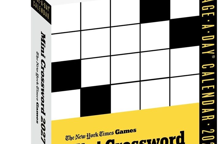 New York Times Mini Crossword Desk Calendar 2027