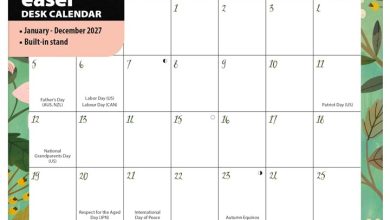 Shine Within Easel Desk Calendar 2027