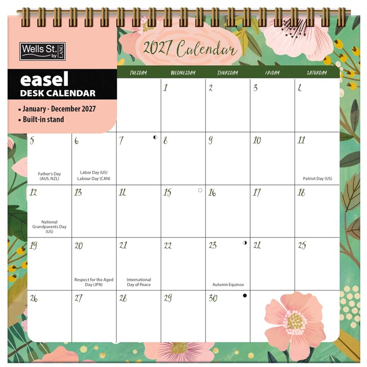 Shine Within Easel Desk Calendar 2027