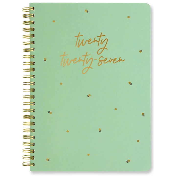 Celebrate Mint A5 Diary 2027