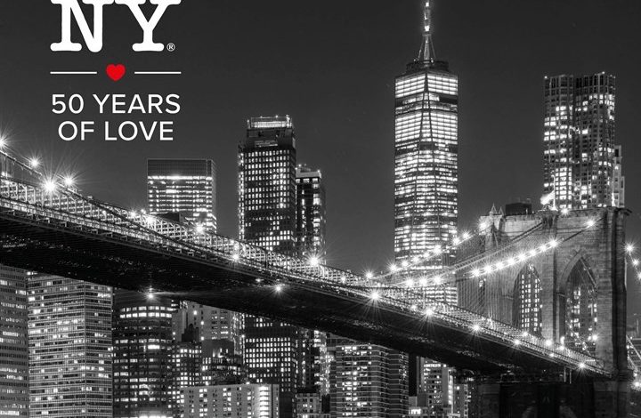 I Love NY City Black and White Calendar 2027