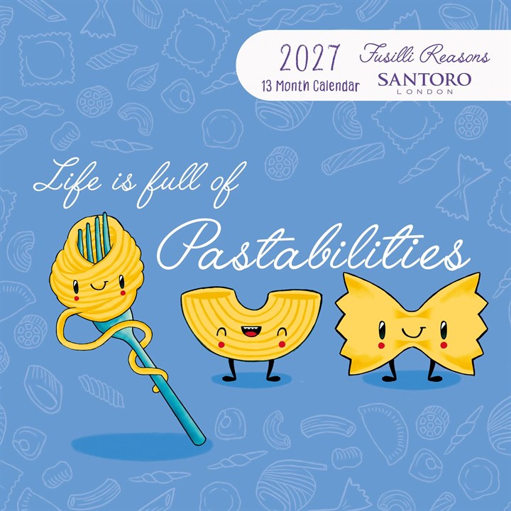 Fusilli Reasons, Life is full of Pastabilities Calendar 2027
