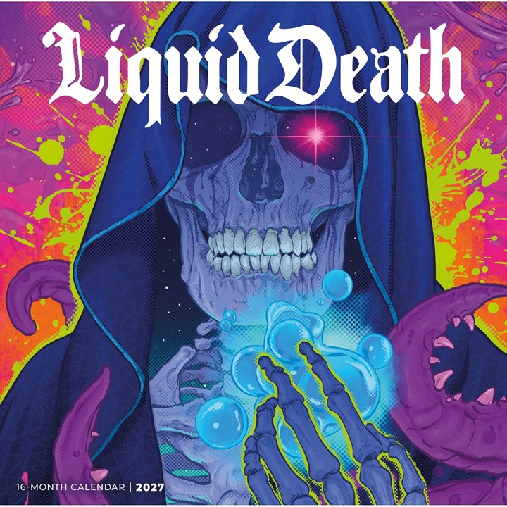 Liquid Death Calendar 2027