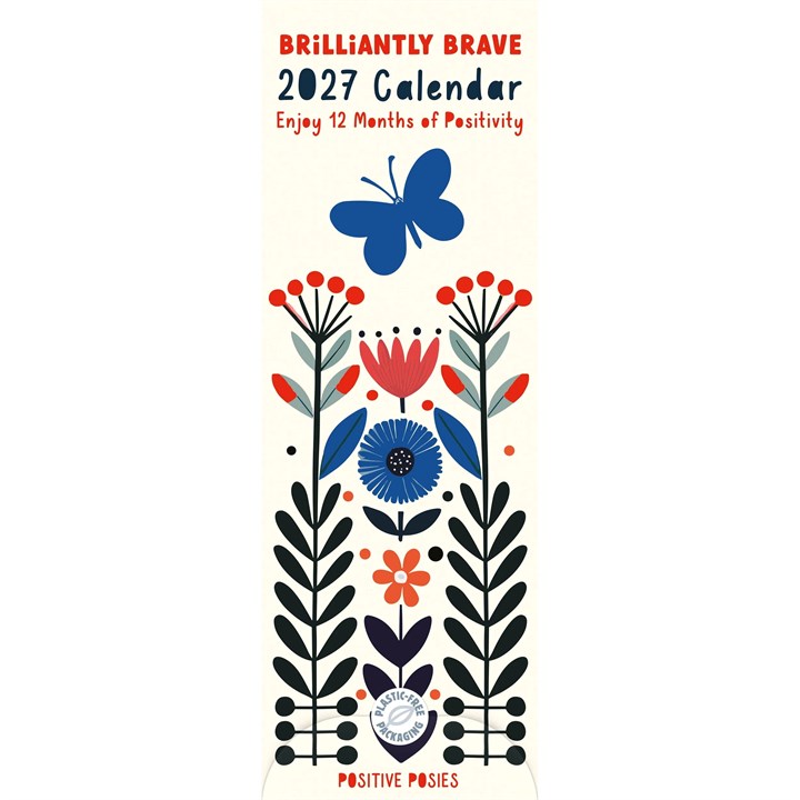 Brilliantly Brave Slim Calendar 2027