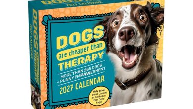 Dogs Are Cheaper Than Therapy Desk Calendar 2027