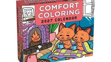 Comfort Colouring Desk Calendar 2027