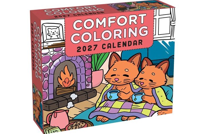 Comfort Colouring Desk Calendar 2027
