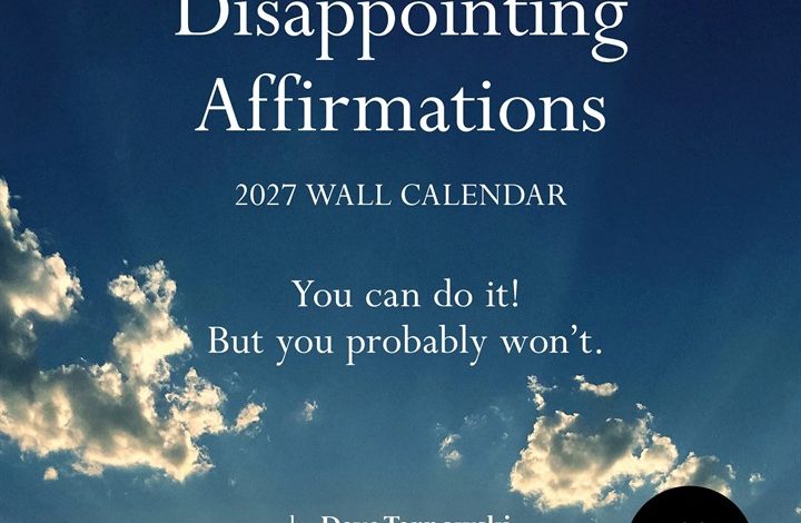Disappointing Affirmations Calendar 2027