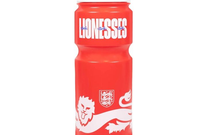 England Lionesses Red Water Bottle