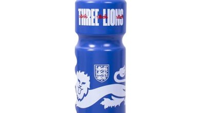 England Three Lions Blue Water Bottle
