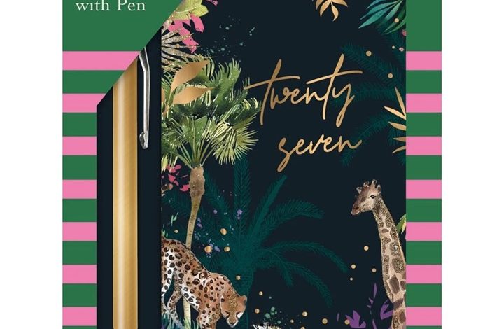 Safari Giftset with Pen Slim Diary 2027