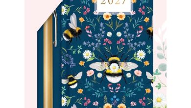 Bee Gift Set with Pen Slim Diary 2027