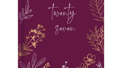 Maroon Floral Meadow A7 Diary 2027