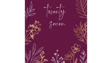 Maroon Floral Meadow Slim Diary 2027
