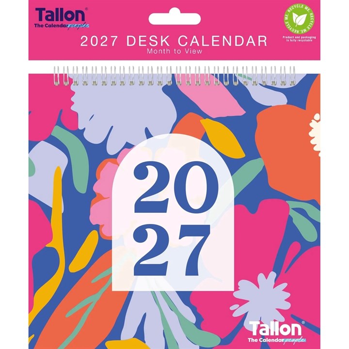 Patterns Easel Desk Calendar 2027