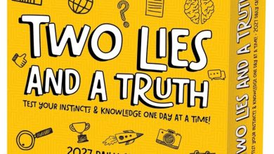 Two Lies and a Truth Desk Calendar 2027
