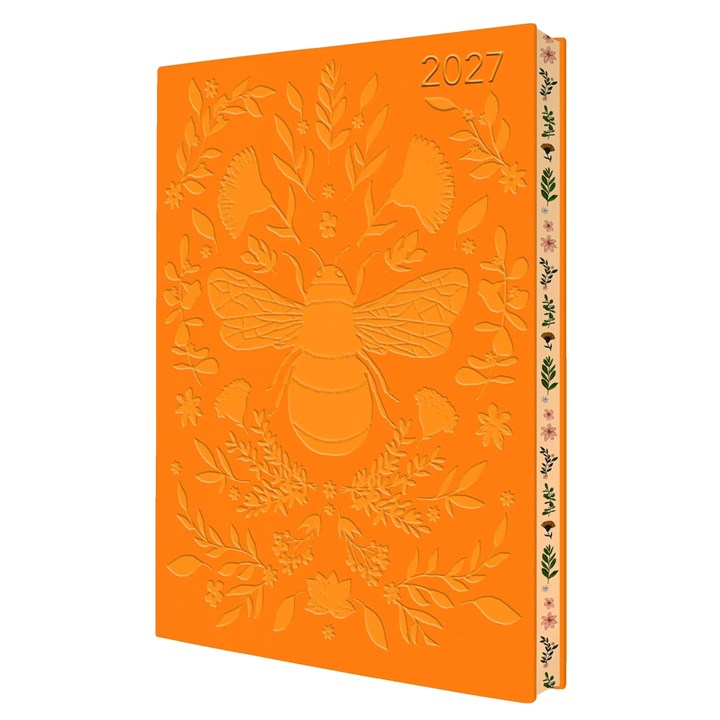 Botanical Bee Artisan A5 Diary 2027