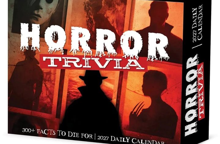 Horror Trivia Desk Calendar 2027