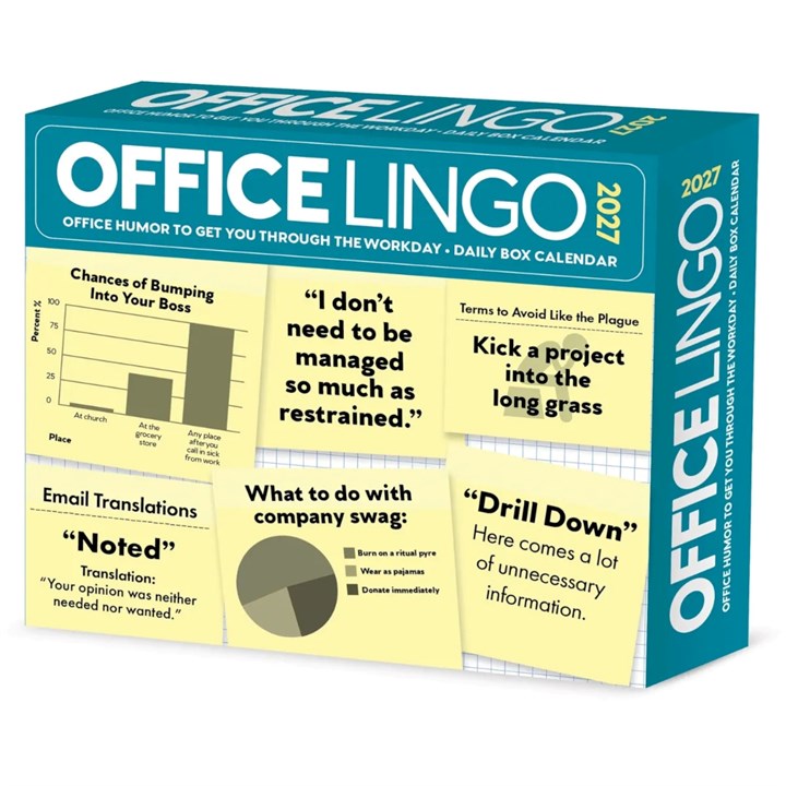 Office Lingo Desk Calendar 2027