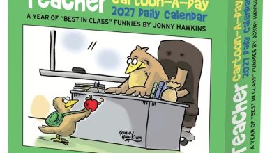Teacher Cartoon A Day Desk Calendar 2027