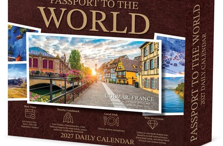 Passport to the World Desk Calendar 2027