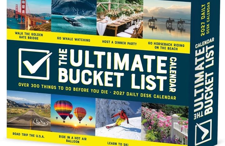 Bucketlist Desk Calendar 2027