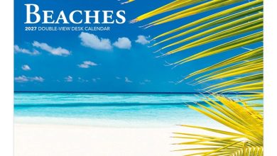 Beaches Easel Desk Calendar 2027