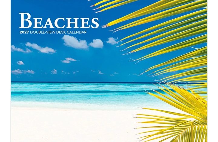 Beaches Easel Desk Calendar 2027