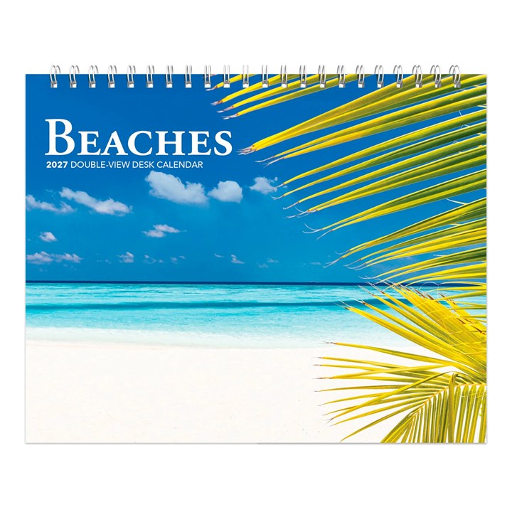 Beaches Easel Desk Calendar 2027