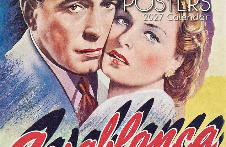 Classic Movies Posters Calendar 2027